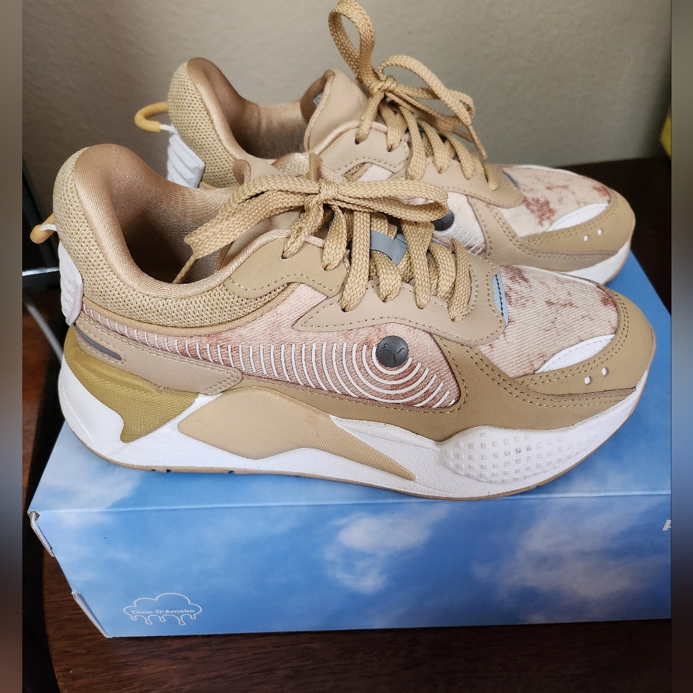 PUMA RSX Dixie D'Amelio Stylish Tan Sneakers for Women